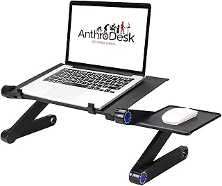 Anthrodesk Laptop Stand with Adjustable Folding Ergonomic Design Stand for Ultrabook, Netbook, or Tablet