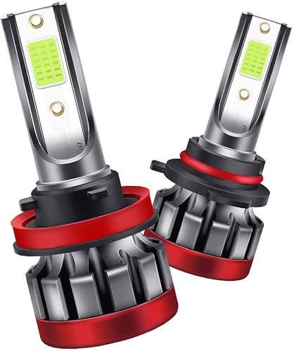 AUCD 2 luces antiniebla LED 9006HB4, 60 W, 6000 lúmenes, DOB, chips LED, bombillas de luz verde limón, lámpara antiniebla, kit de luz diurna,