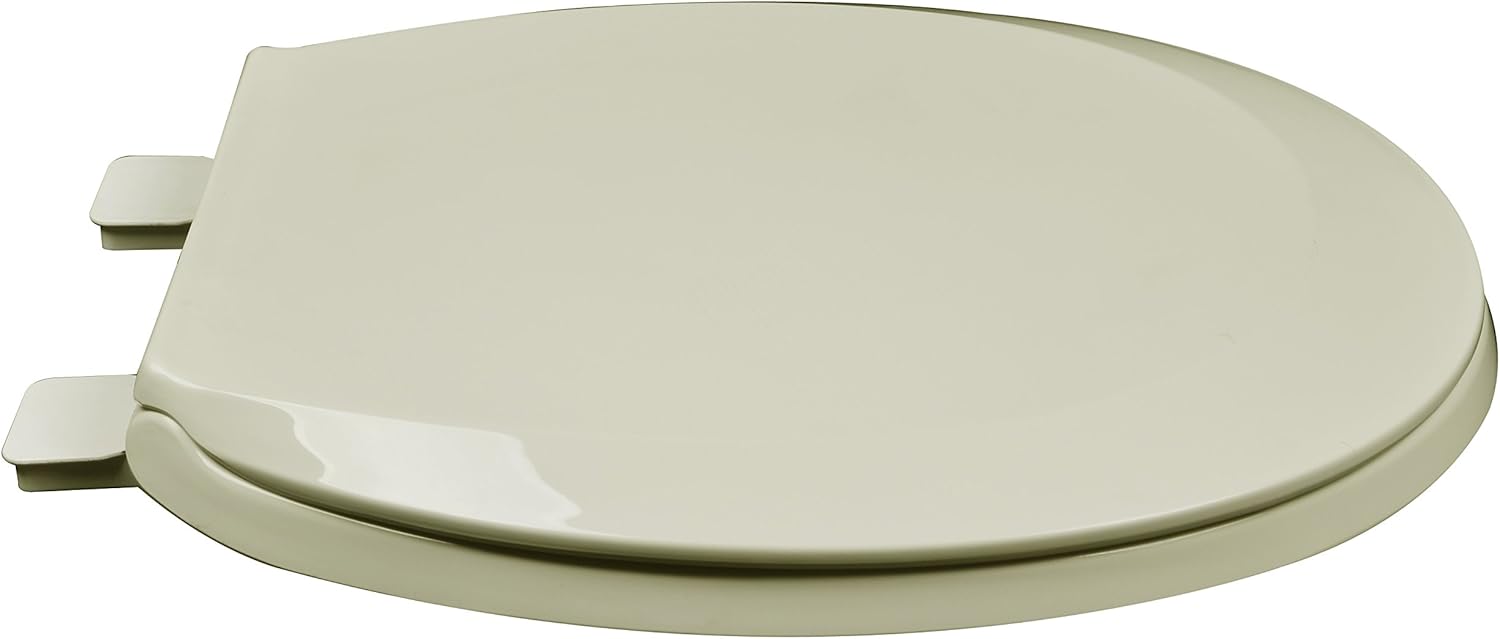 80% оƒƒ Dіѕсоunt Bath Décor 2F1R5-01 Premium Plastic Round Adjustable Hinge Toilet Seat, Bone