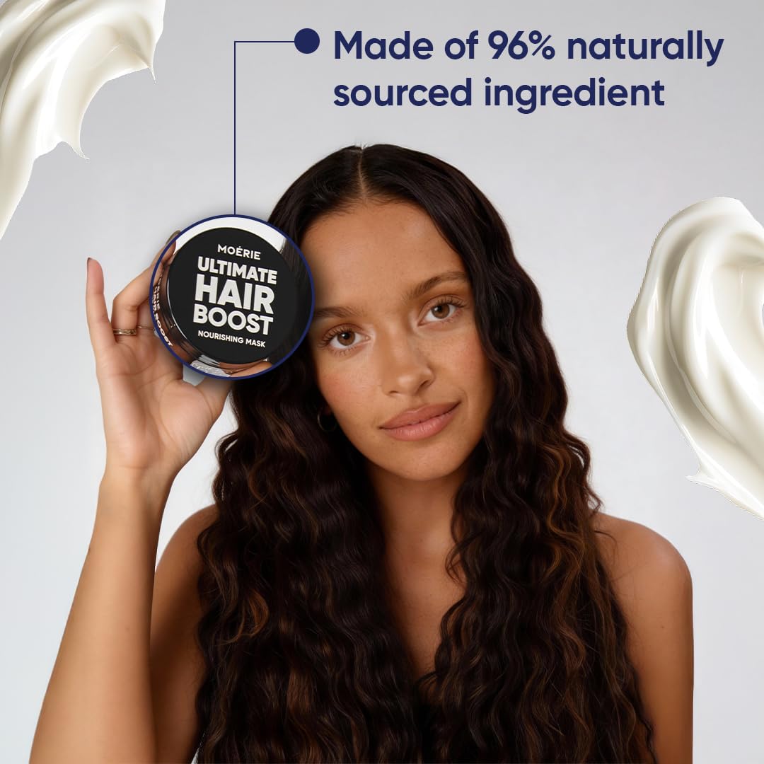 Moerie Hair Growth & Repair Mask - Restorative, Vegan-Friendly Treatment for Longer, Thicker, Fuller Hair - 100ml - Image 6