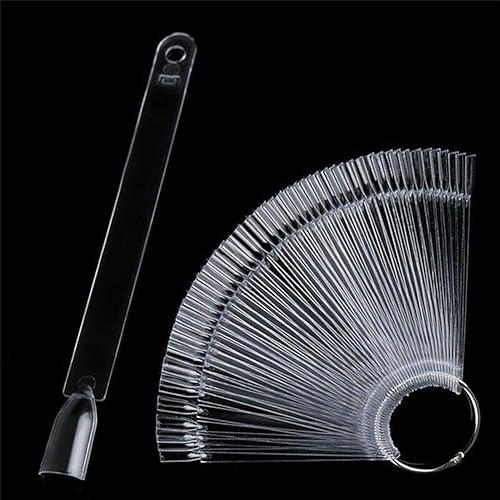 Miniatura 2 de Palitos de muestras de uñas con anillo para esmalte de uñas, tablero de exhibición a color, suministros de arte, muestras de práctica con