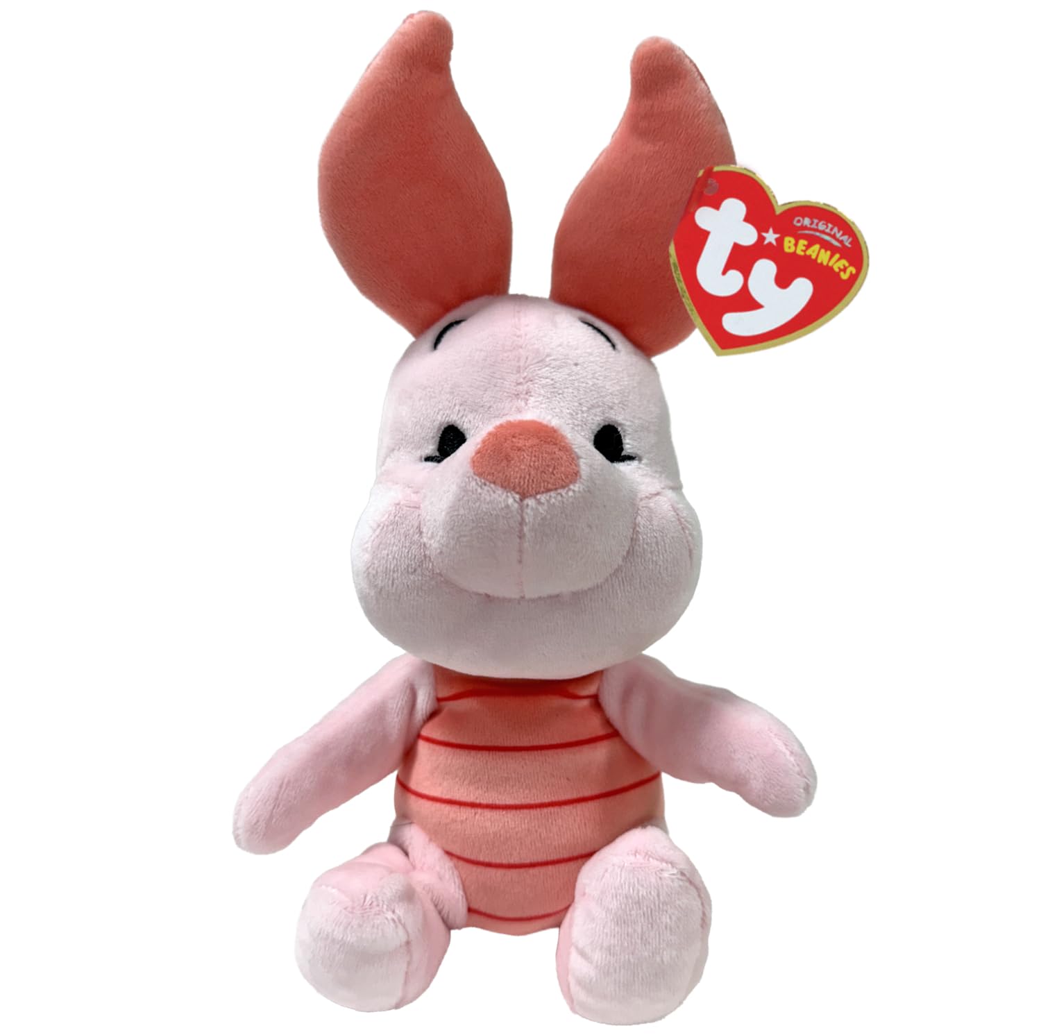 TY Winnie the Pooh Piglet Beanie 17cm – Soft Plush Toy Teddy – Collectible Stuffed Plushies – Cuddly Toy Character Gift for Kids