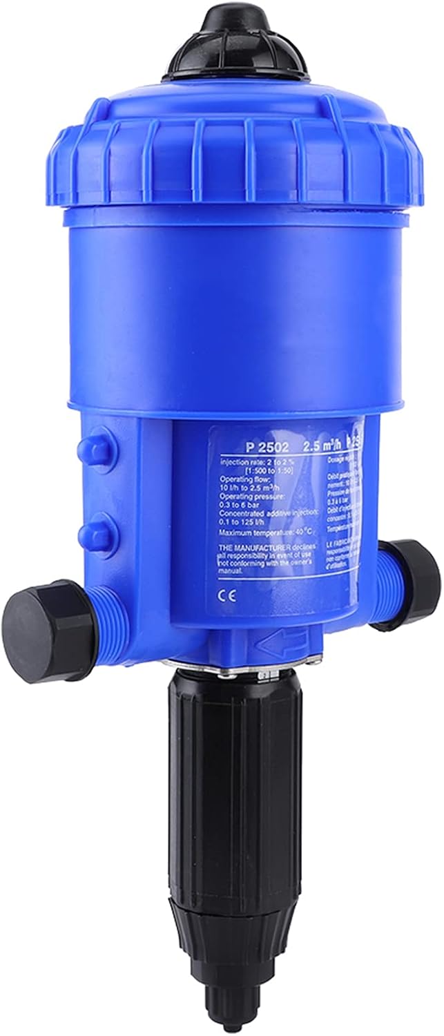 Ymiko Automatic Proportional Fertilizer Injector Water Powered Dosing Pump for Garden Irrigation Livestock Breeding and Industrial Use