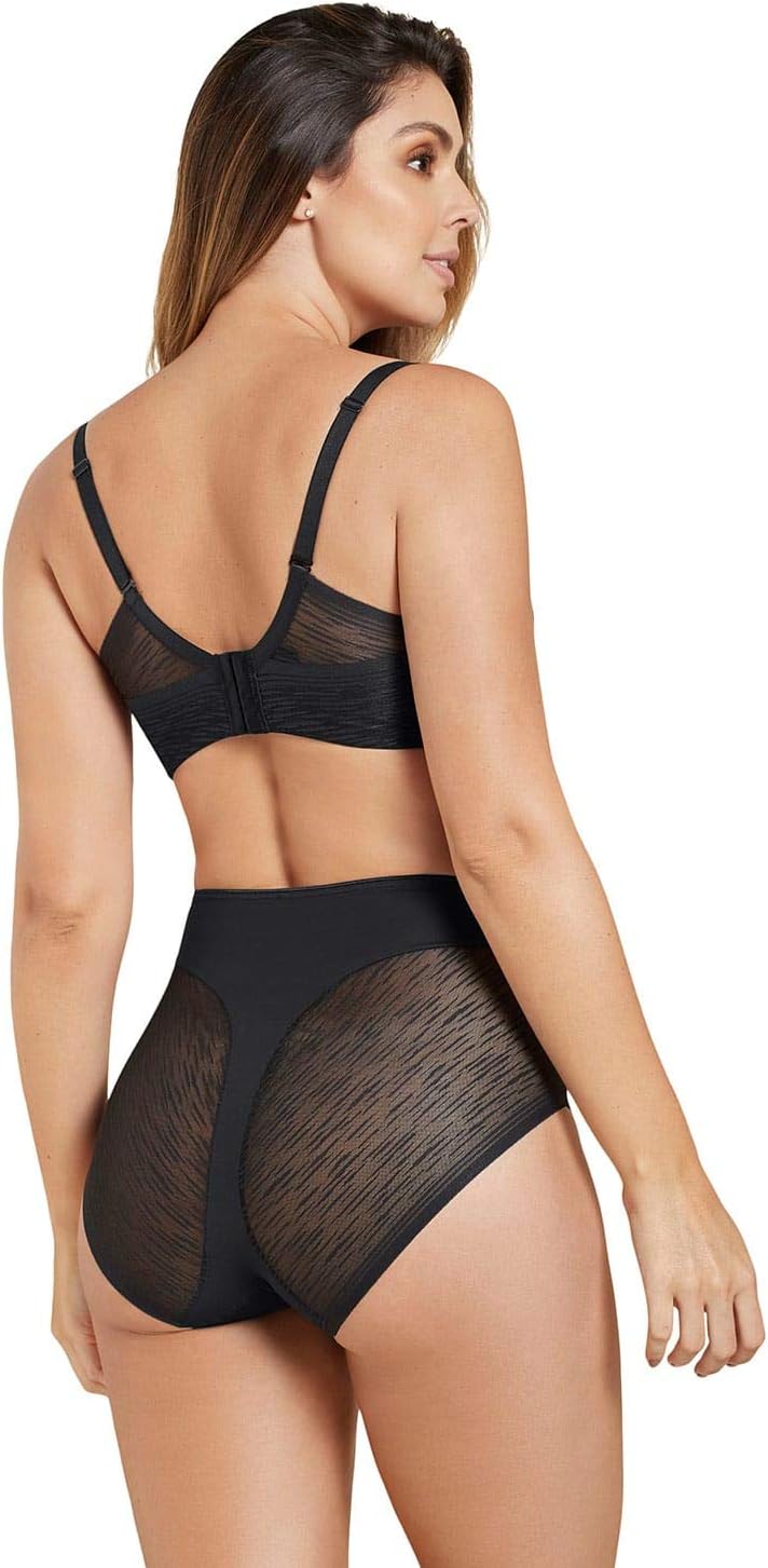 Leonisa Sheer Undetectable – Tummy Control Underwear for Women - High Waisted Sheer Lace Shapewear Panties - Image 3