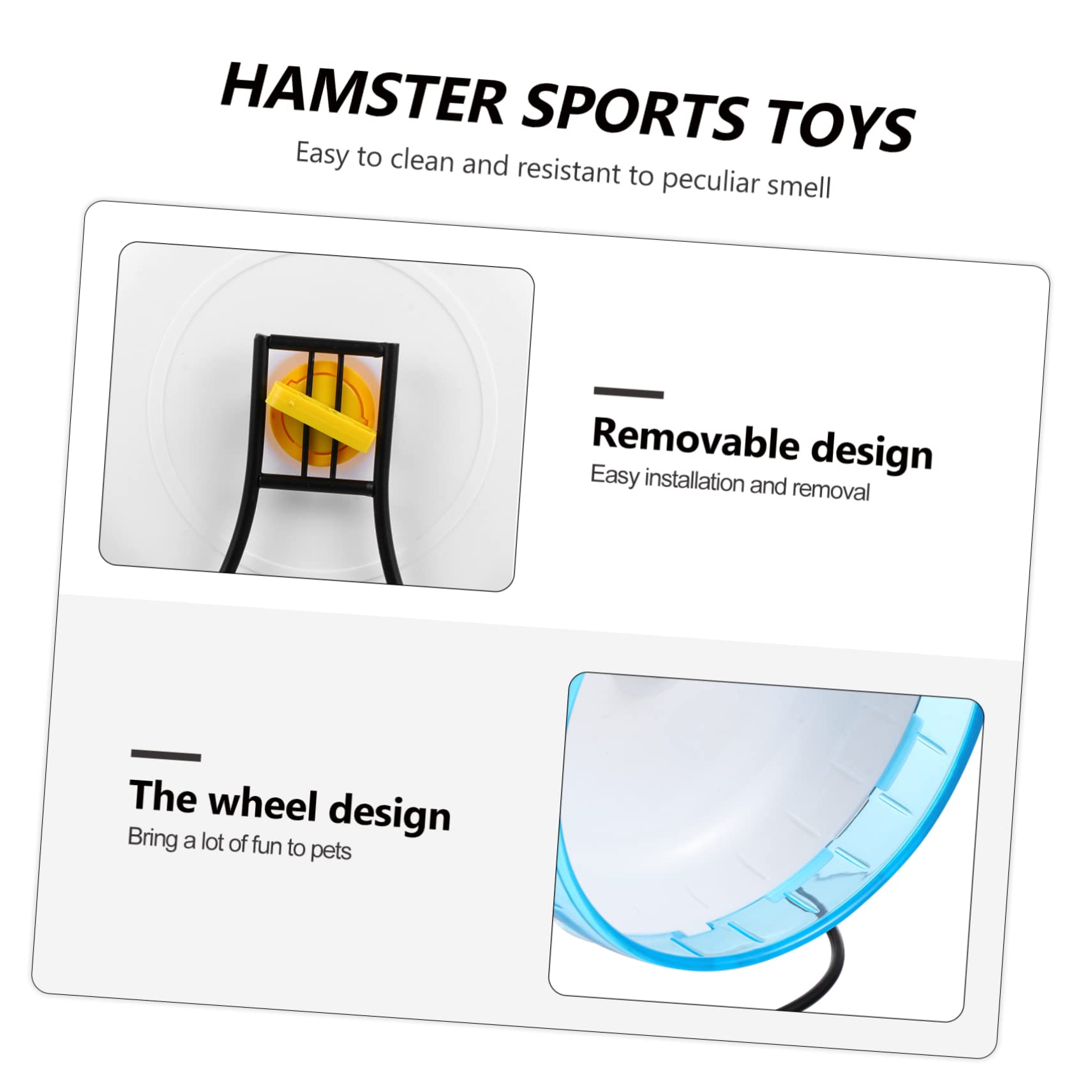 Milisten Ruota Per Criceti Silenziosa e Robusta Gioco Per Piccoli Animali Domestici Esercizio Sicuro e Divertente Design Attraente e Resistente Compatibile Con Criceti Ratti e Topi