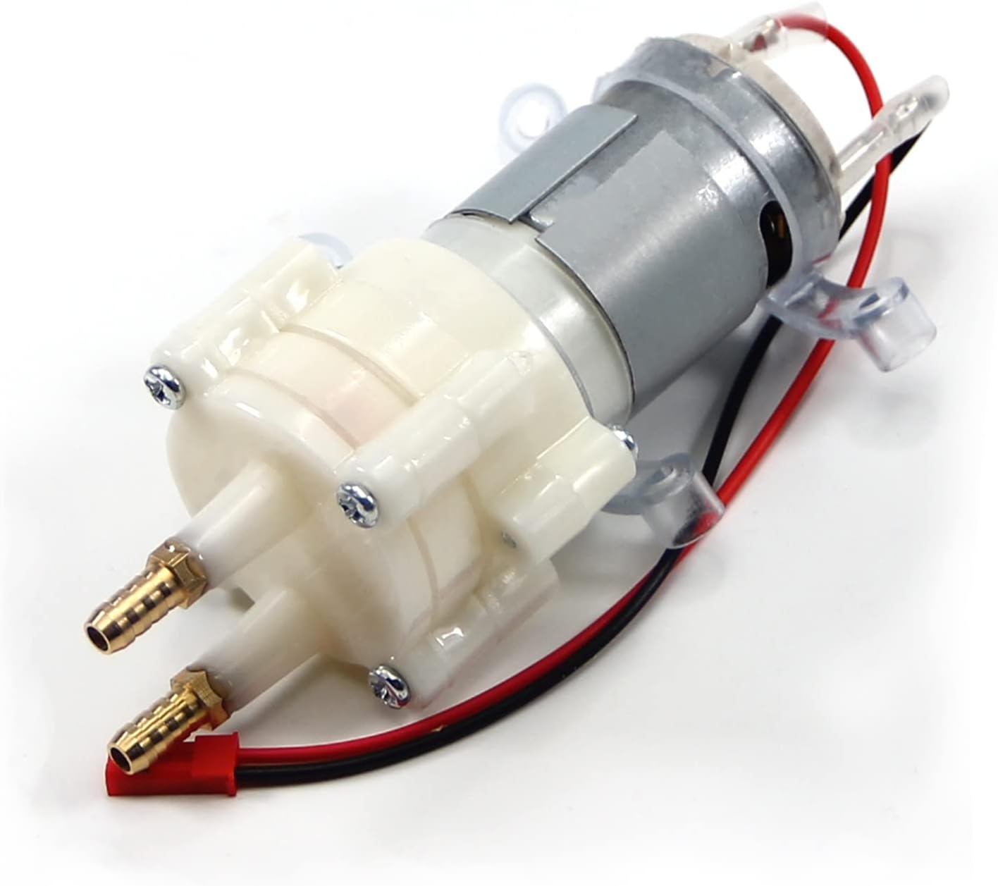 Fielect 5-12V Self Priming Diaphragm Pump Motor Shock Absorption Water Pumps DC Diaphragm Pump 5mm Copper Mouth R385 with JST Wire