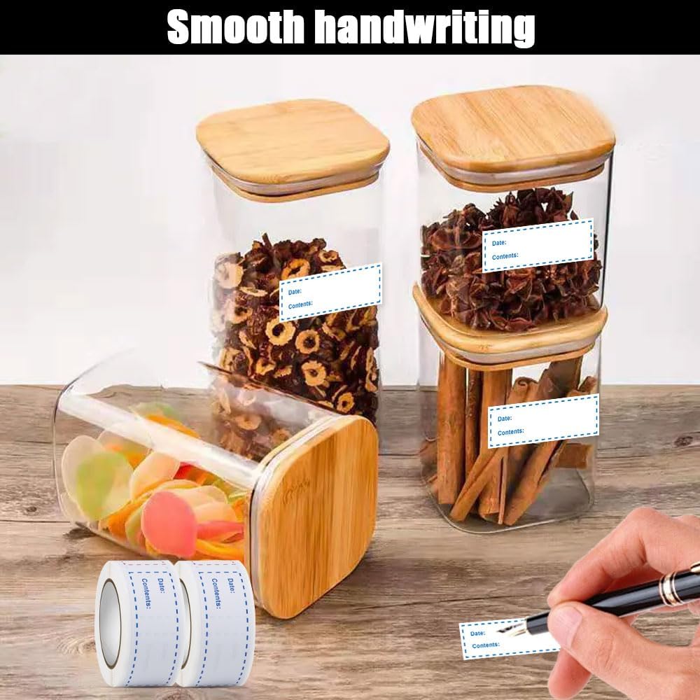 Etichette Alimenti Con Data - 2 Rotoli 1000 Etichette 25x40mm, Per Congelatore E Dispensa - Foto 9