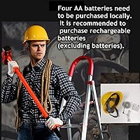 Vista 7 de Casco de refrigeración USB con ventilador, casco universal resistente para hombre, casco de seguridad portátil para andamios y comerciantes de Azul