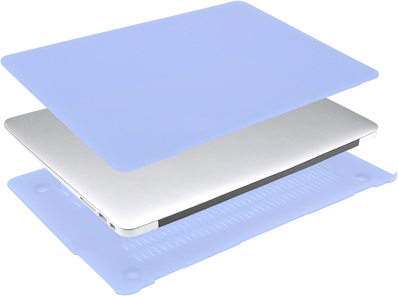 MOSISO Compatible with MacBook Air 13 inch Case (Models: A1466 & A1369, Older Version 2010-2017 Release), Protective Plastic Hard Shell Case Cover, Serenity Blue