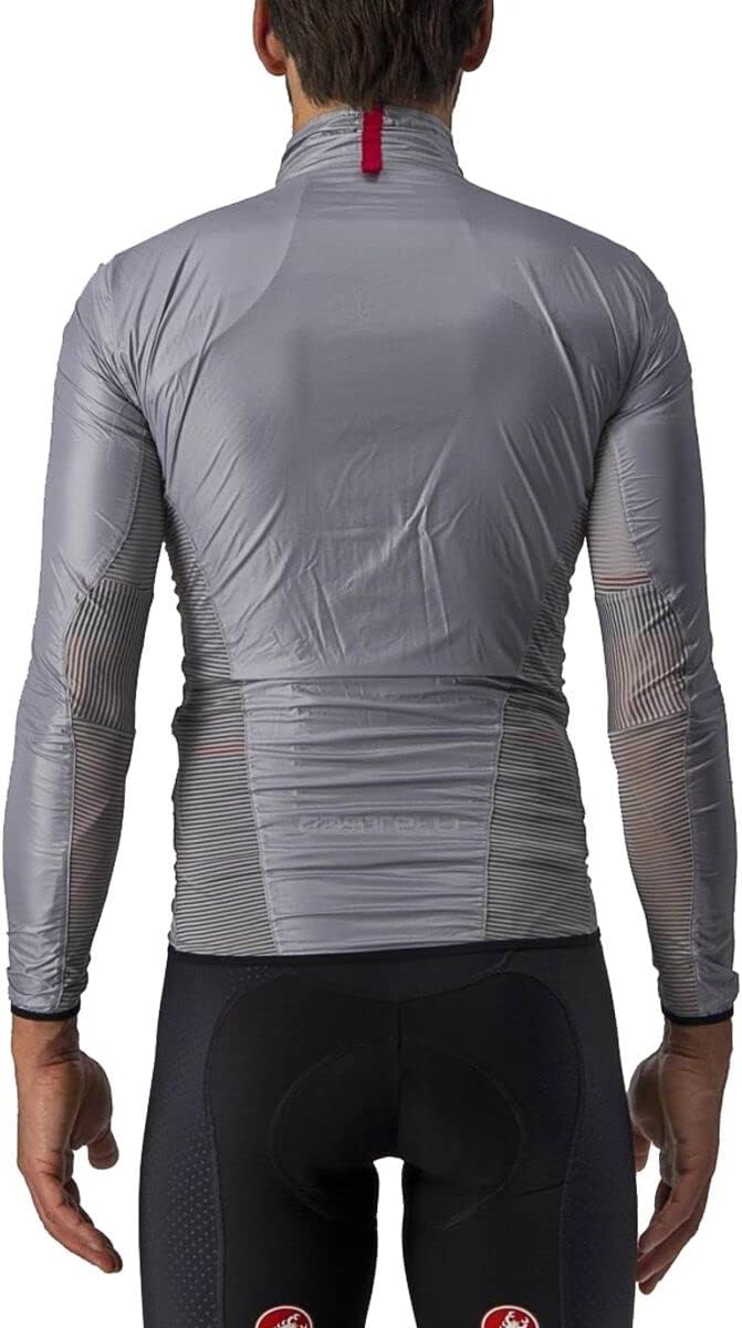CASTELLI Men’s Aria Shell Jacket, Highly Packable Ultra-Light Wind Protective Cycling Apparel for Road Cycling & Bike Rides