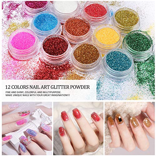Morovan Acrylic Nail Kit - 3 Colors Acrylic Powder And 42 Colored Acrylic Powder With Everything Acrylic Nail Brush Nail Tips Nail Art Supplies For Acrylic Nails Extension Beginner Kit #TOP4