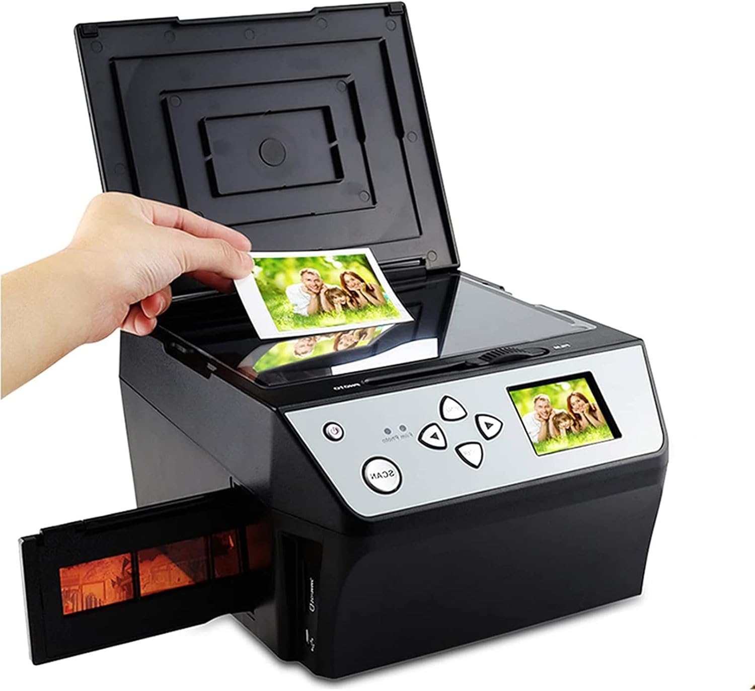 High Resolution 22MP Film Scanner, Film &Slide Photo Scanner, HD 22MP Digital JPG Files, Convert 135 Film/35mm Slide/110Film/Photo/Document/Business Card