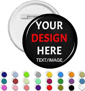 Custom Pins With Your Picture Text Logo Name Photo, Personalized Pins Buttons Custom Gift