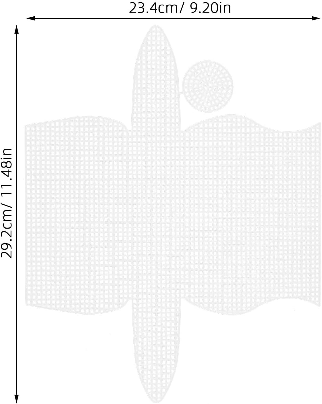 10pcs White Plastic Mesh Canvas Sheets for Needlework Projects