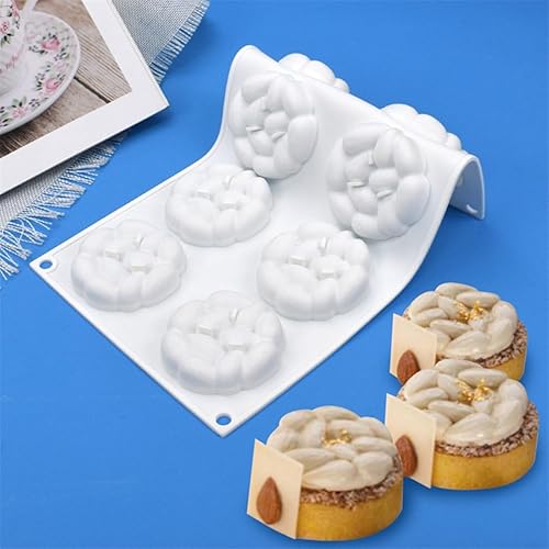 Miniatura 3 de mostsom Moldes de silicona para almendras de chocolate con 8 cavidades para fondant de caramelo de chocolate para molde de jabón y panadero