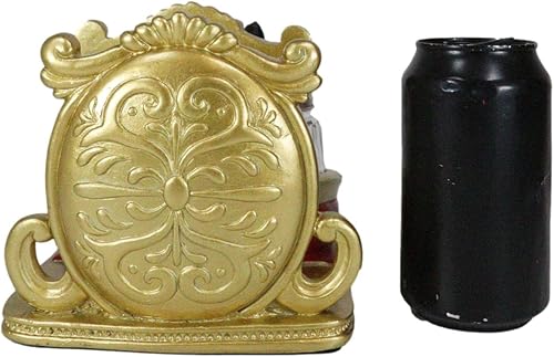 Miniatura 7 de Ebros Gift Royal Feline Service - Estatuilla decorativa para mesa de cocina con salero y pimentero, diseño de gato en rojo y dorado, con