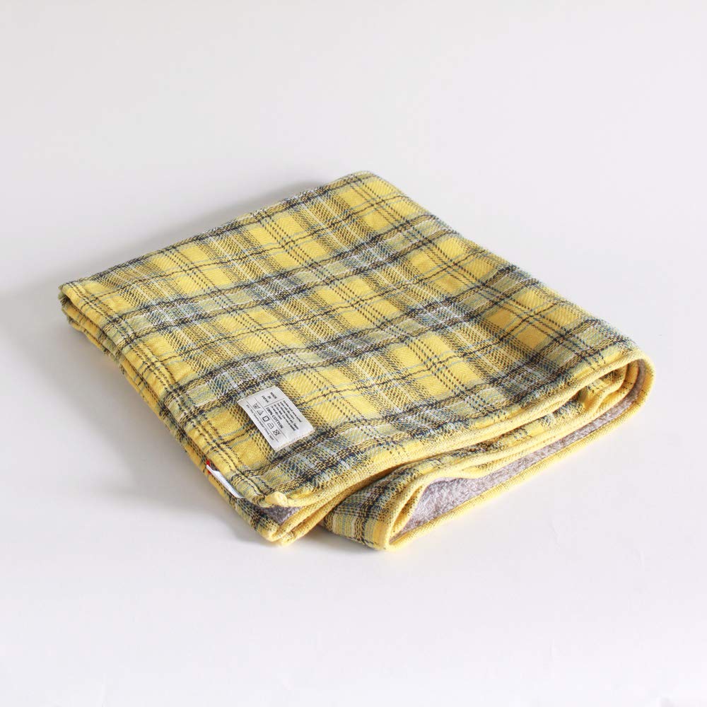 イエローチェック×1枚 Amazon｜今治タオル コンテックス タータンチェック Size L イエロー