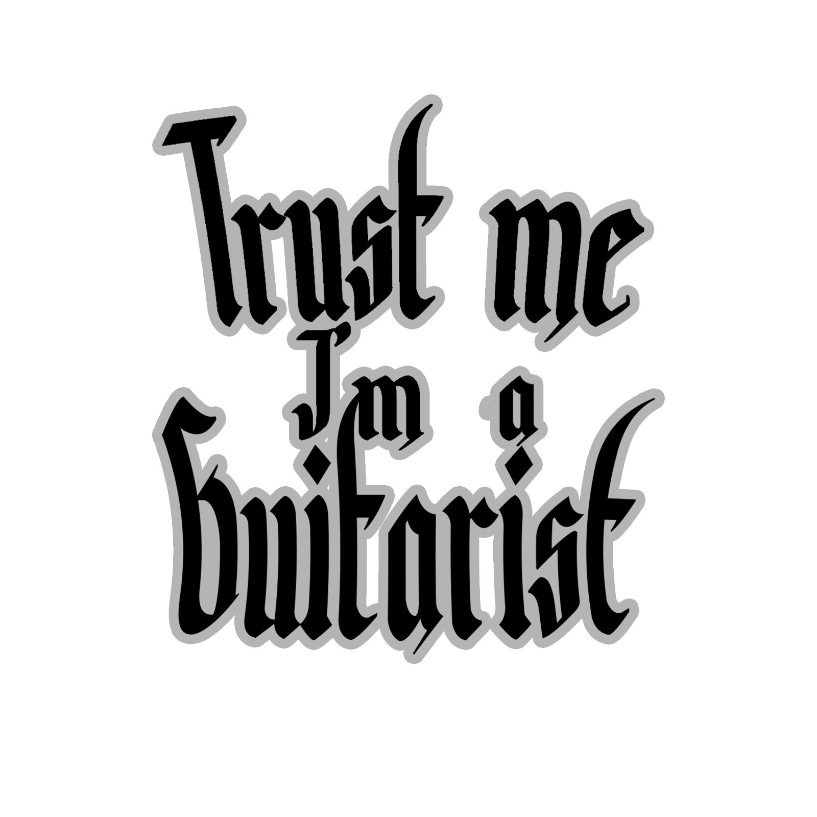Trust Me I'm A Guitarist Guitar Instrument Case Sticker - 4