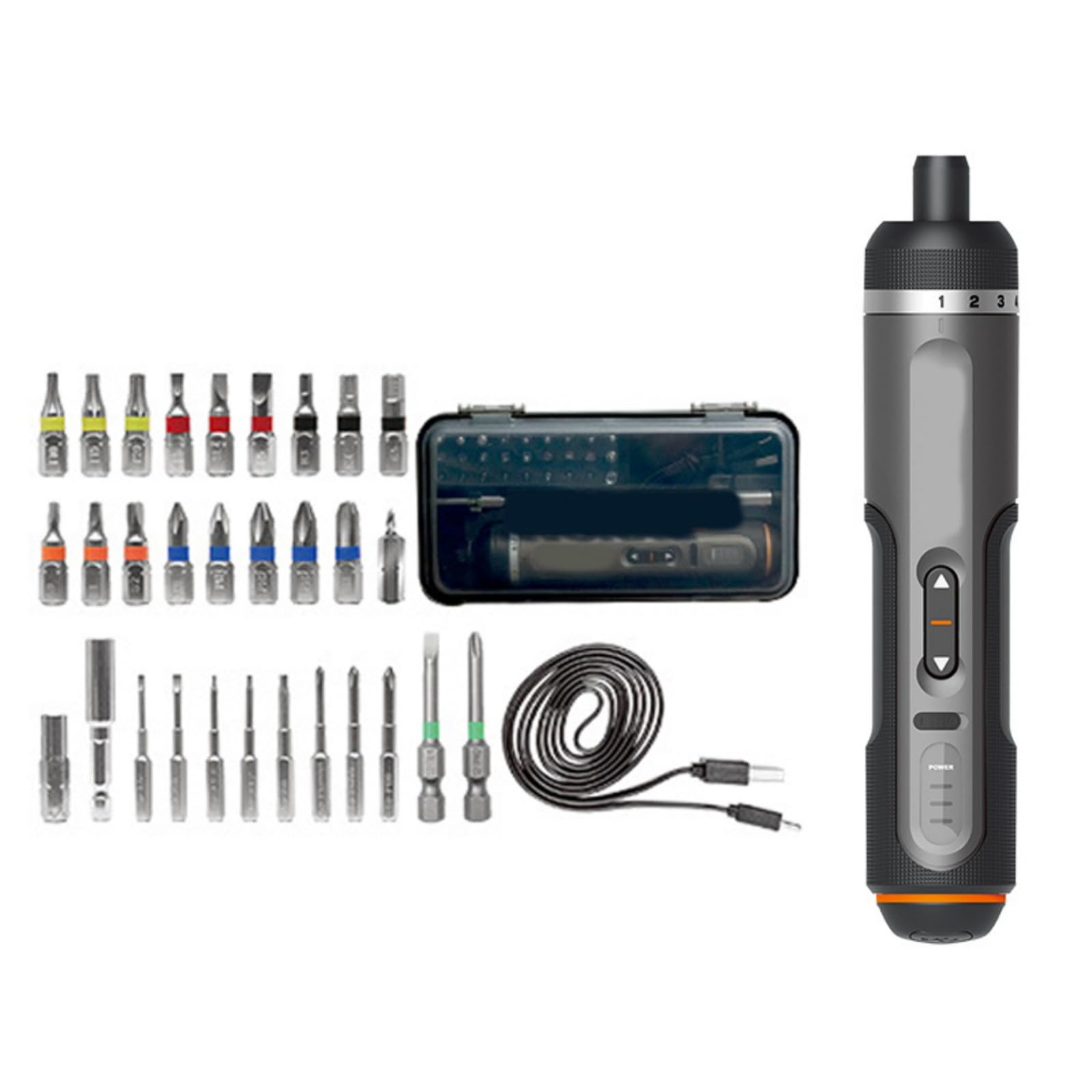Multifunctional Electric Screwdriver Set 7 Speed Mode Portable Charging Tool with Accessories for Various Tasks Rechargeable Electric Screwdriver