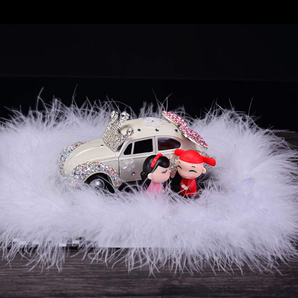 Artisanat pour voiture maison bureau : figurine de couple rouge en résine moderne et compacte