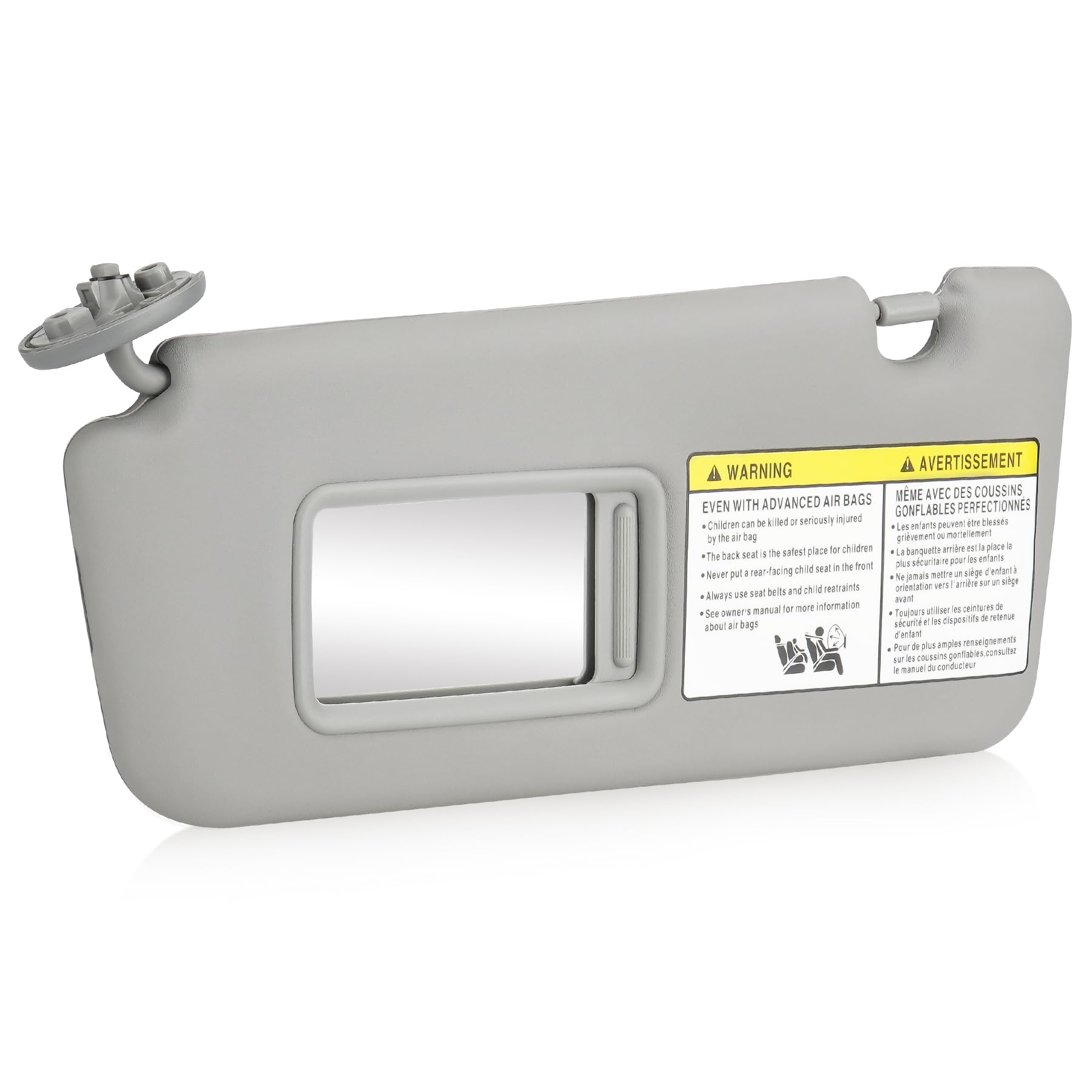 Gray Driver Left Side Sun Visor Replacement Compatible with 2004-2005 Toyota RAV4 Replace 74320-42420-B0