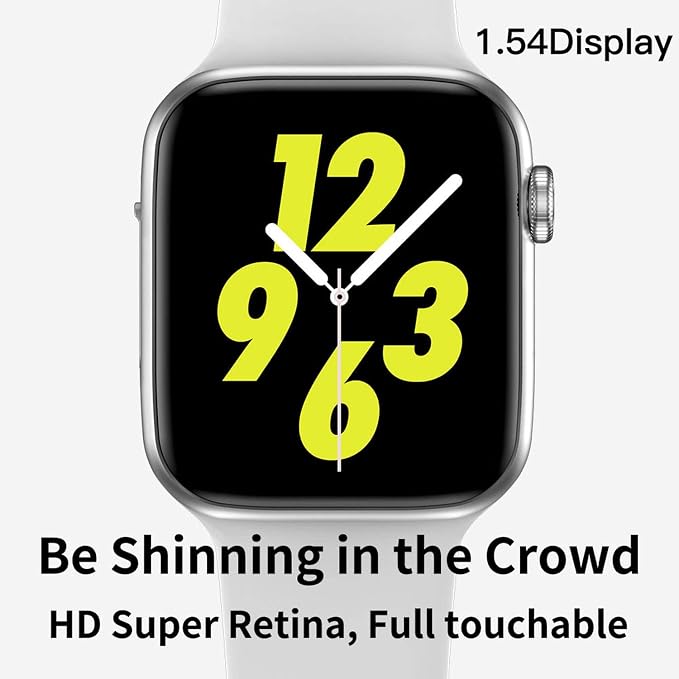 Smart Watch Men Heart Rate Smart Watch for iOS,Iwo 8 Plus Black : Amazon.in:  Electronics