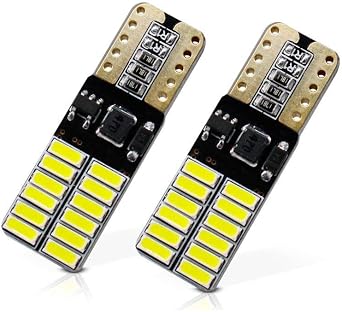 T10 24 LED White Bottomless Parking Bulb White - 2PCS |
