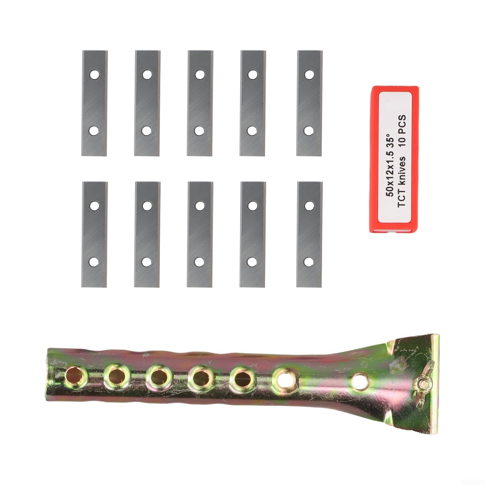 11Pcs Paint Scraper Blades for Linbide & for Warner Equivalent General Purpose Scraper 50Mm, Carbide Inserts Cutter Blades Paint Scraper for Wood Surfacing Planing Cutterheads & Groovers