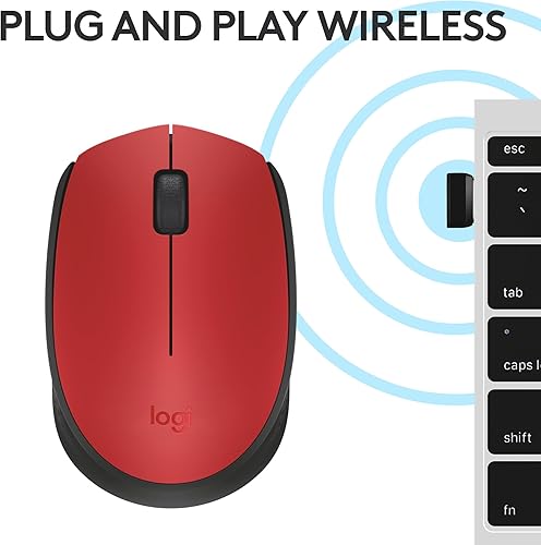 Miniatura 6 de Logitech Mouse inalámbrico M170 para PC, Mac, portátil, 2.4 GHz con mini receptor USB, seguimiento óptico, duración de la batería de 12 meses,