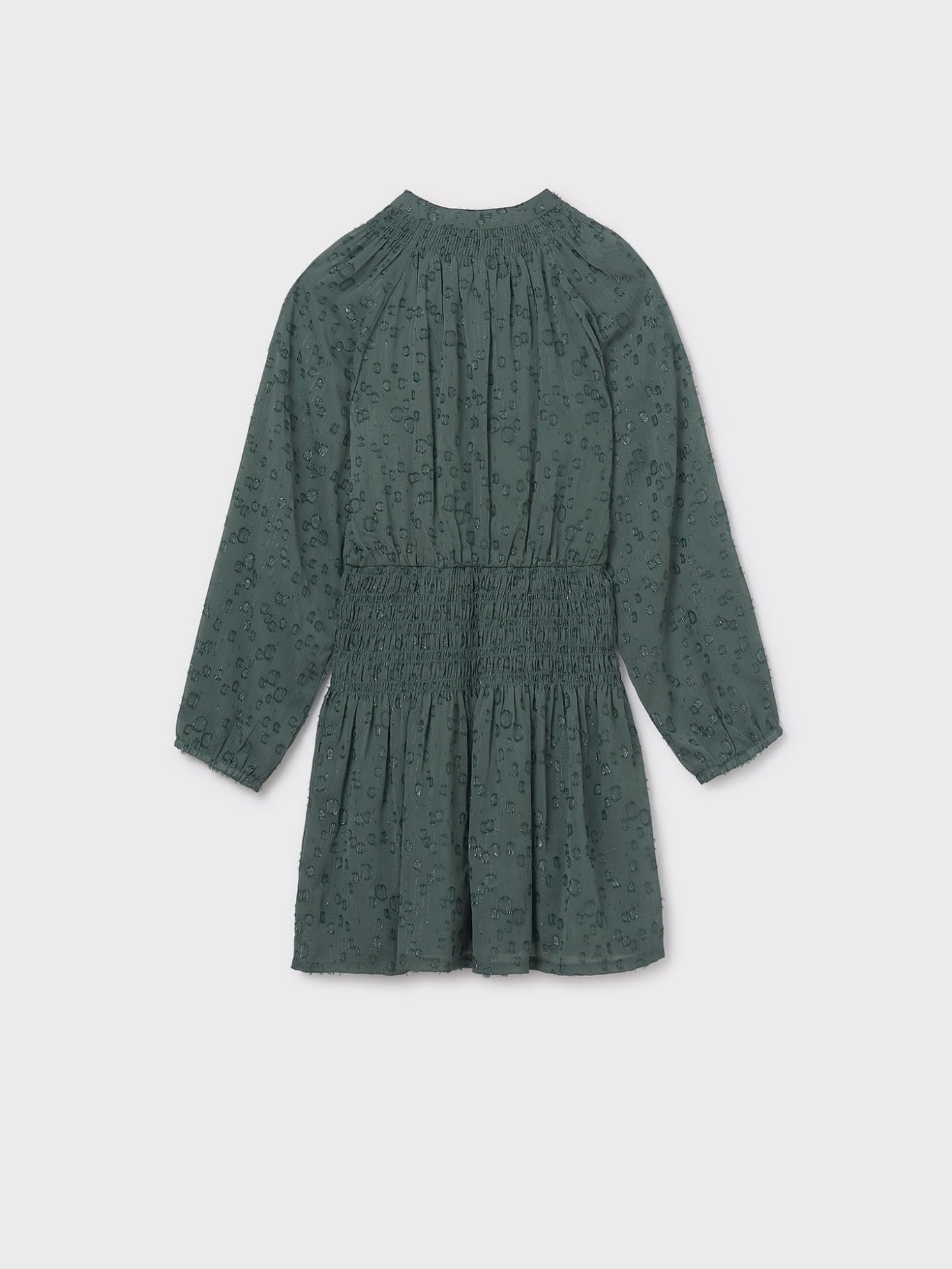 Mayoral Vestido Gasa Lurex para niña Eucalipto