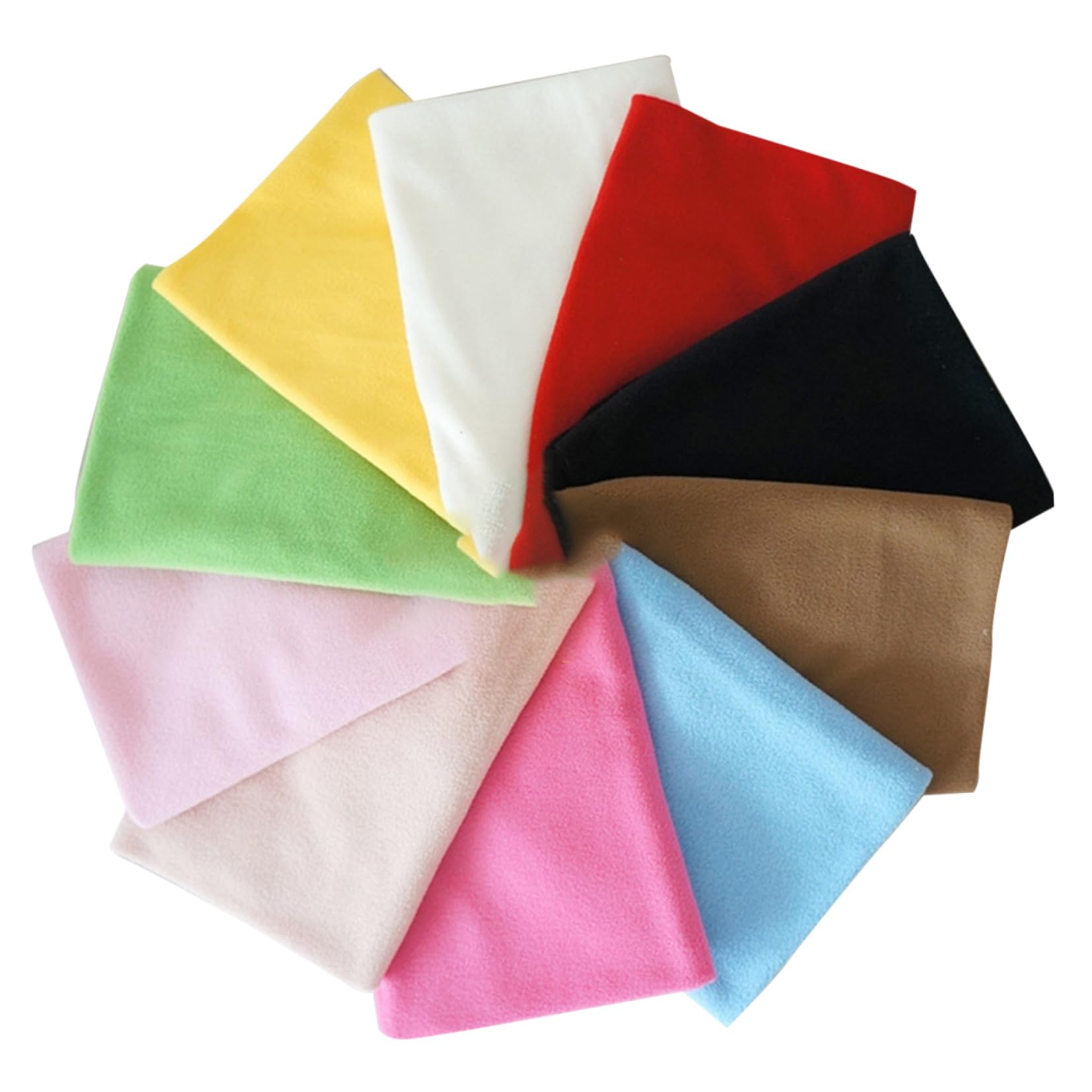 SOIMISS Tela de Forro Polar Hecha a Mano 10 Piezas Multicolor para Costura DIY Materiales Suaves y Accesorios para Niñas y Mujeres Color Aleatorio