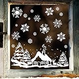 🎅 ZAUBERHAFTE WEIHNACHTSDEKORATION: Ob im Kinderzimmer, Badezimmer, Wohnzimmer, Wintergarten, Flur oder in der Küche, mit diesen hochwertigen Deko-Aufklebern von Wandtattoo-Loft verschönern Sie jeden Raum in Ihrem Zuhause – und das im Handumdrehen. An Fenstern sind die Window-Sticker von beiden Seiten perfekt sichtbar.