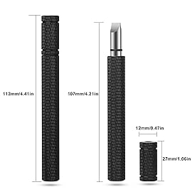 Bulex Golf Club Groove Sharpener, Re-Grooving Tool and Cleaner for Wedges & Irons - Generate Optimal Backspin - Suitable for U & V-Grooves, Black
