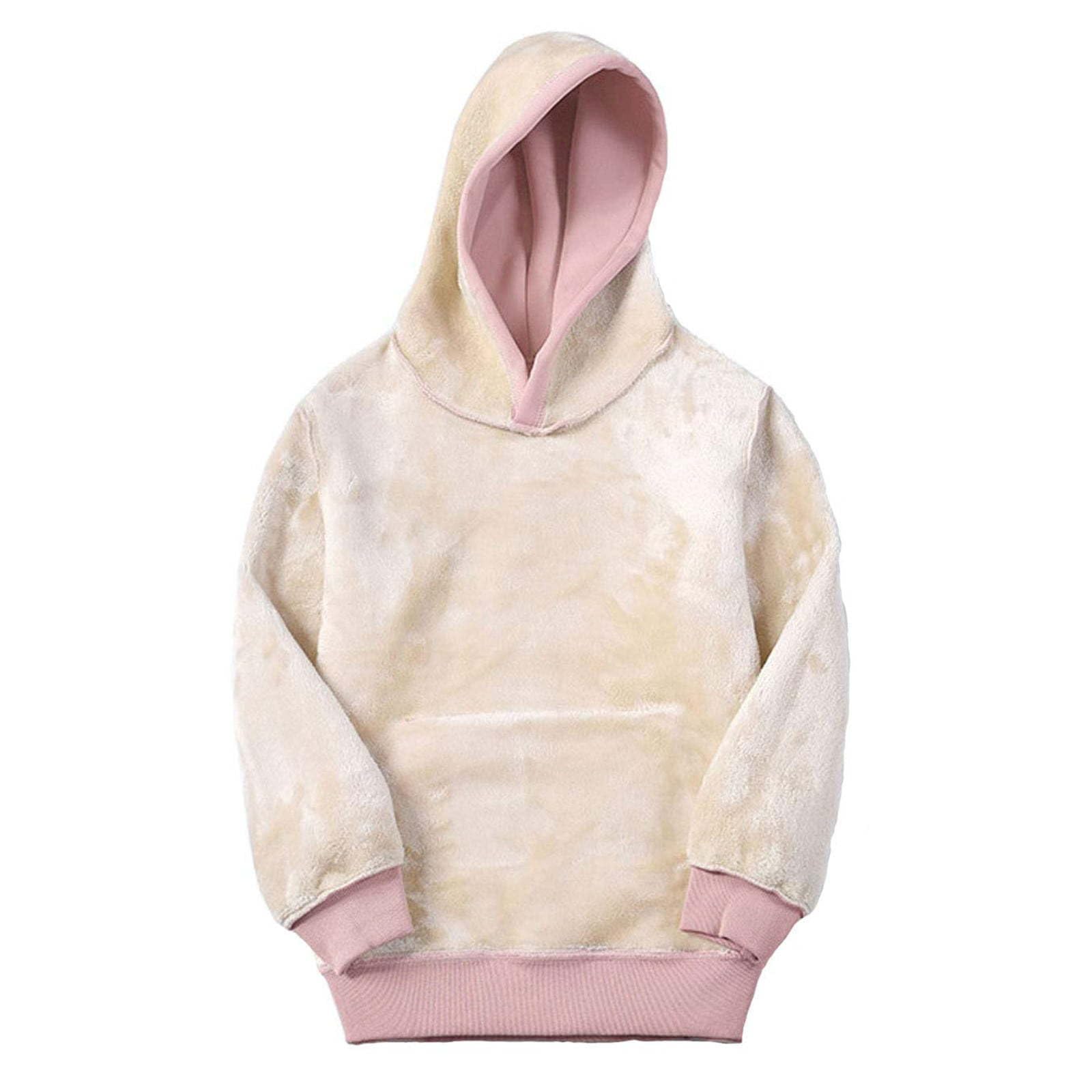 Damskie bluzy z kapturem z podszewką Sherpa, 2025, zima, na co dzień, ciepły, przytulny, bardzo gruby, z kieszeniami.