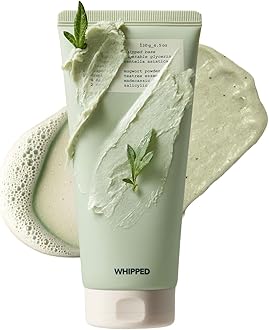 Whipped Korean Skincare Face Wash, Deep Cleansing Vegan Facial Cleanser for Oily Skin and Pore Care with Niacinamide, Hyaluronic Acid, Ceramide, Mugwort & Teatree, Doubles as a Face Mask, 4.5 oz