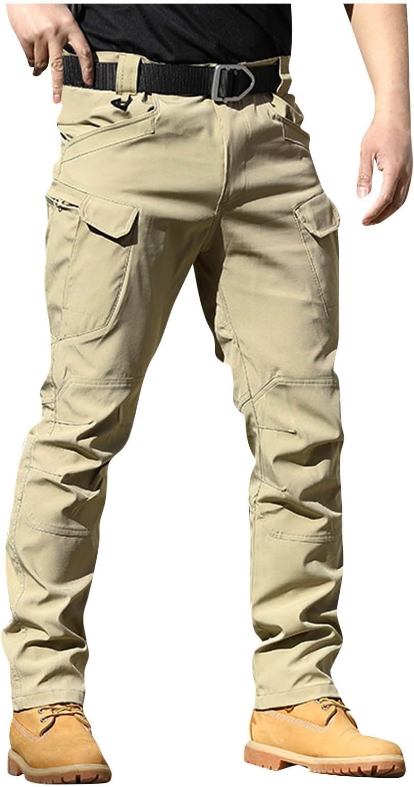 Tactical Cargo Pants for Men Ripstop Waterproof Outdoor Work Pants Multi Pockets Comfy Quick Dry Hiking Trousers 2025