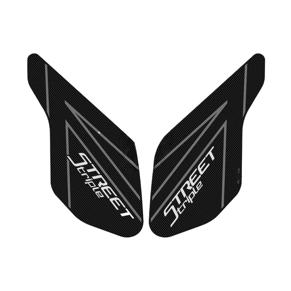 Autocollant réservoir Street Triple 2013-2022 tapis de protection latéral noir