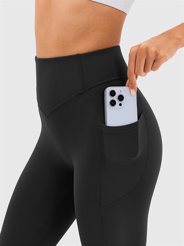 Women's Scrunch Butt Leggings with Pockets High Waist Yoga Pants Seamless Tummy Control Workout Pants for Athletic image 2