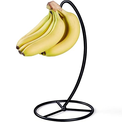 Banana Holder Stand, Banana Hanger Stand Black, Metal Bananas Tree
