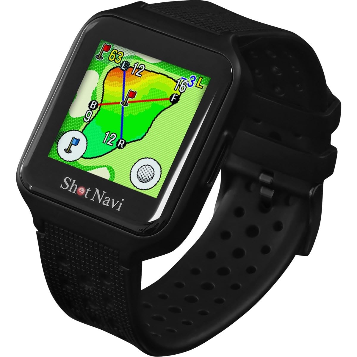 【新品未使用】Shot Navi GPSナビウオッチ ブラック Amazon | Shot Navi(ショットナビ) SkyNova ゴルフ GPSナビ 腕時計型