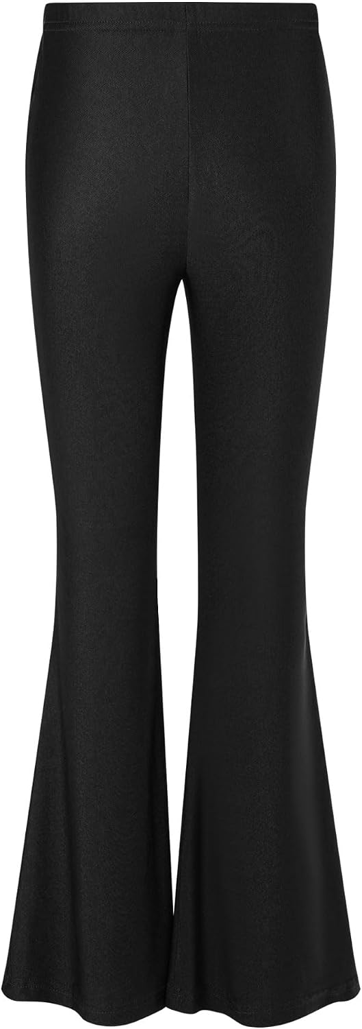 Girls Flare Leggings Yoga Pants High Waisted Stretchy Workout Tummy Control Trousers for Casual Daily Wear