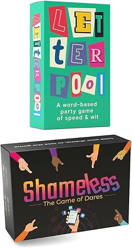 Ahorra hasta un 31% en Ultimate Set: juego de mesa Letterpool y juego de cartas Shameless - Diversión para adultos y adolescentes, perfecto para