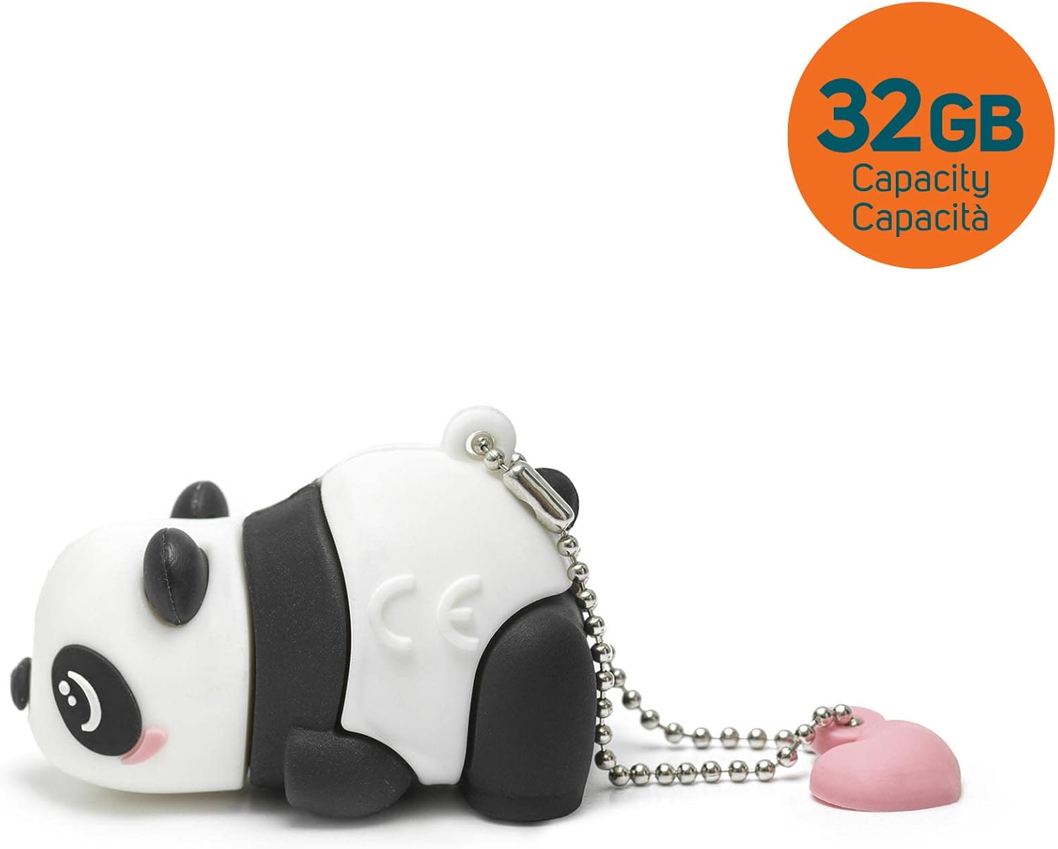 Legami - USB 3.0 flash drive, 32 GB, ultra-fast, soft PVC casing, panda motif