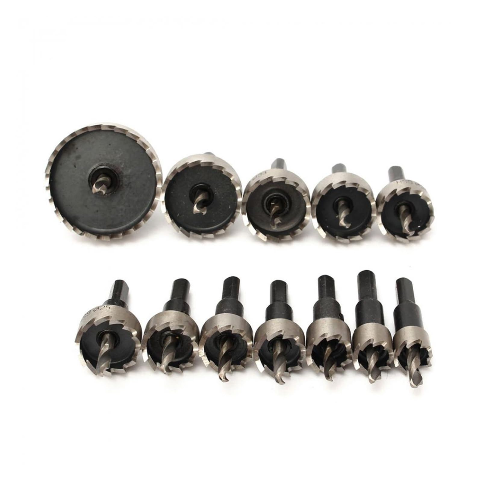 Zestaw 12 wierteł HSS 15-50 mm, piła otwornica, wiertło, narzędzie ręczne do drewna, stali nierdzewnej, metalu