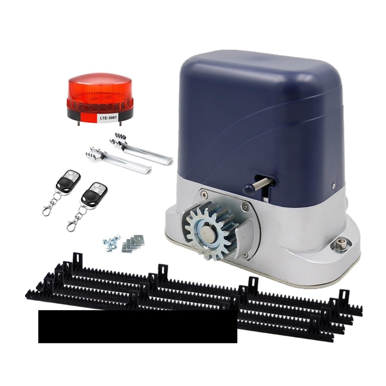 Automatic Gate Opener, Sliding Door Motor with 4m/6m Nylon Racks 500kg/600kg/800kg/1200kg Optional Automatic Gate Opener for Home Factory(6m Racks 1200kg)