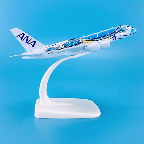 Miniatura 5 de Copia Avión Modelo 1500 5.5 in Producto Terminado Modelo de Avión Aeronaves Airbus A380 ANA JA381A para Blue Turtle Collection