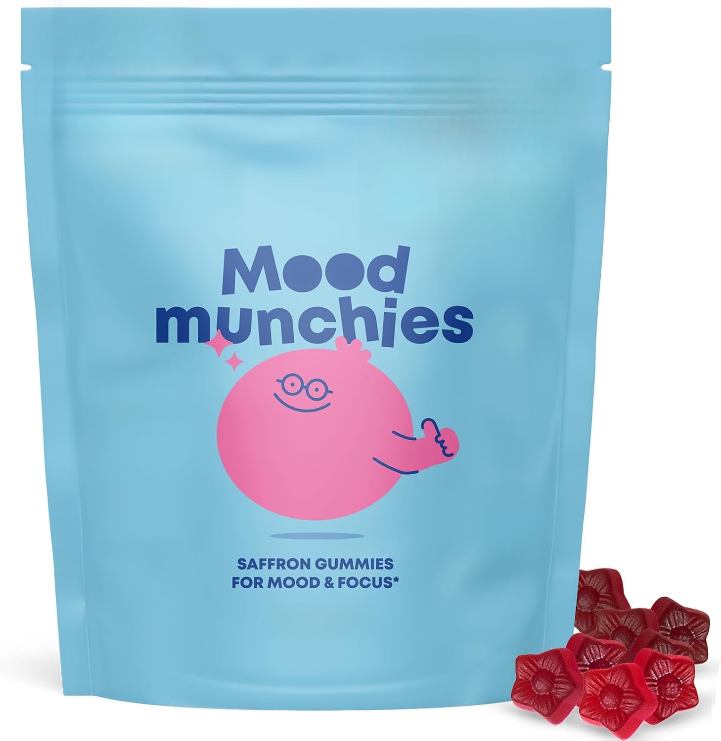 Gomitas de azafrán - Apoya suavemente la concentración y la claridad diarias, apoyando el bienestar emocional - Sin azúcar - Vegano