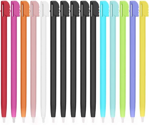 FENGWANGLI Stylus Pen for Nintendo DS Lite, 15Pcs Plastic Portable Touch Pen, 11 Colors Available