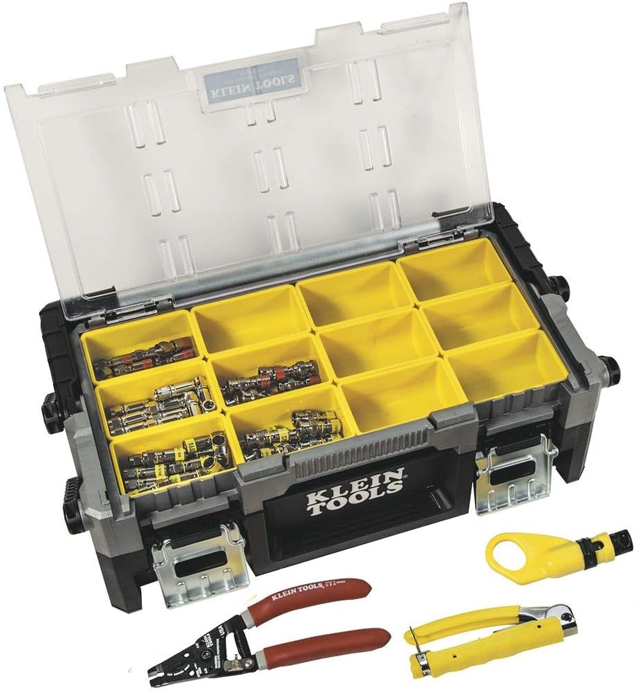 Flash Deals - 70% OFF Klein Tools VDV011-832 The VDV ProTech Coaxial Kit Has The Tools Needed to Install Coaxial Cables