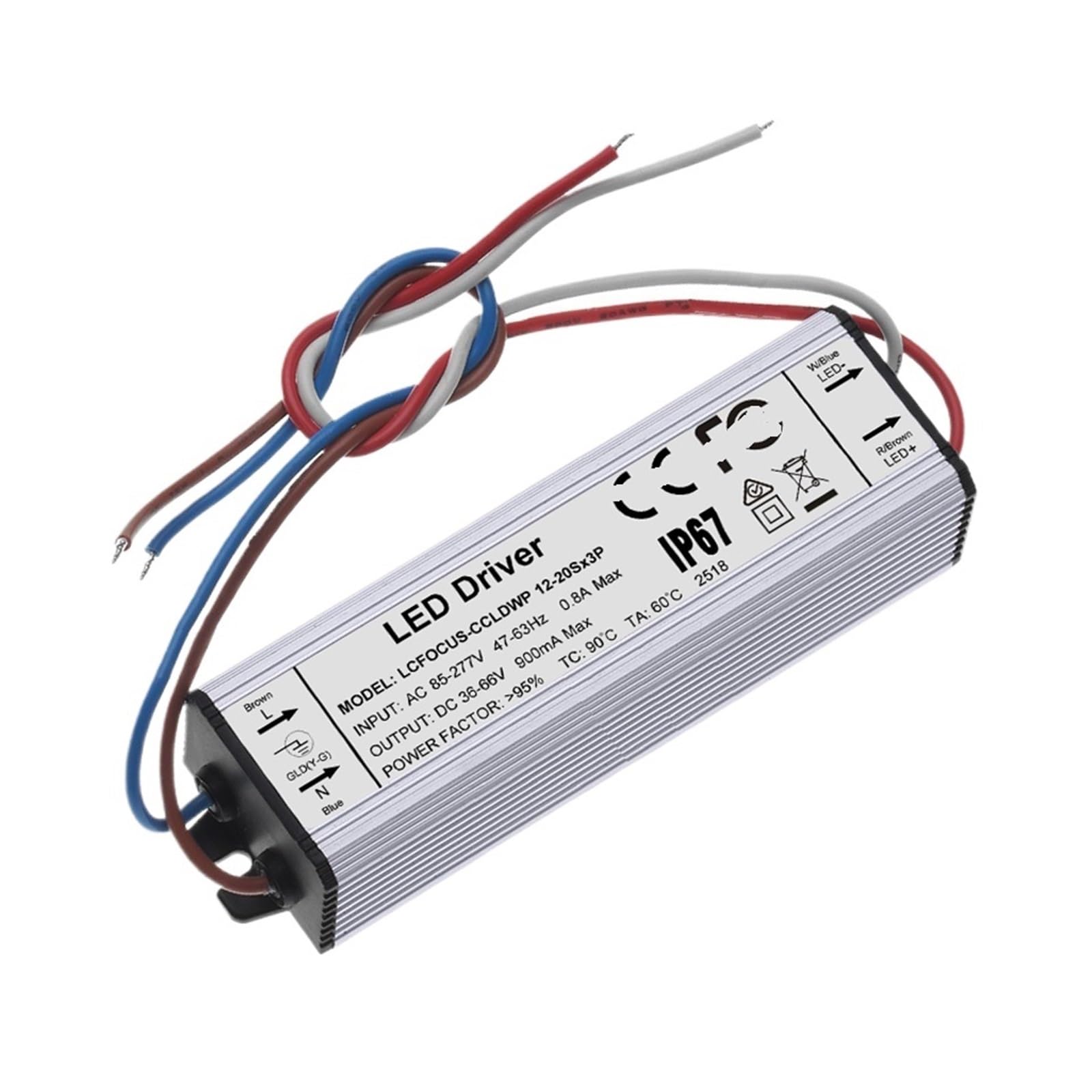 Driver LED pour projecteur de jardin étanche IP67 afin d'éclairer vos façades